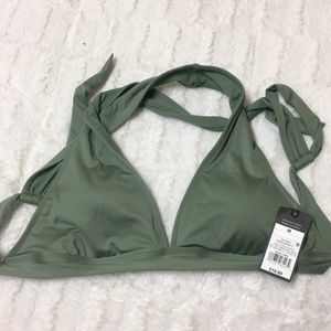 Green bathing suit top, never worn